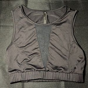 Mesh Sports Bra with Open Back
